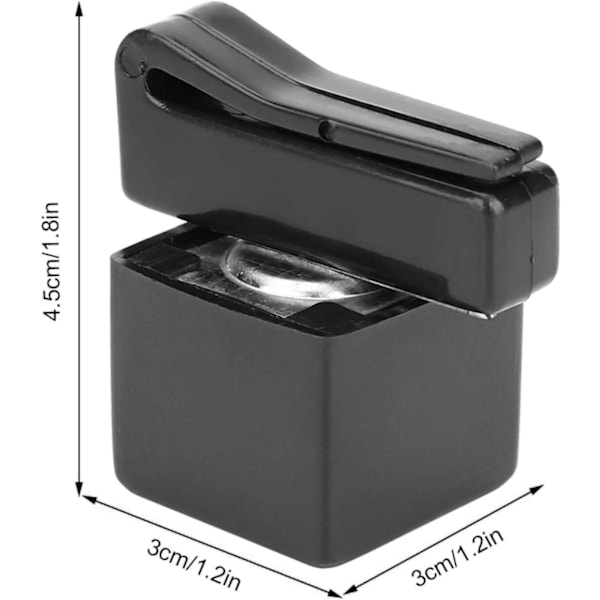 Bärbar magnetisk snookerbältesklämma kritahållare - Snooker Cue Chalk Holder