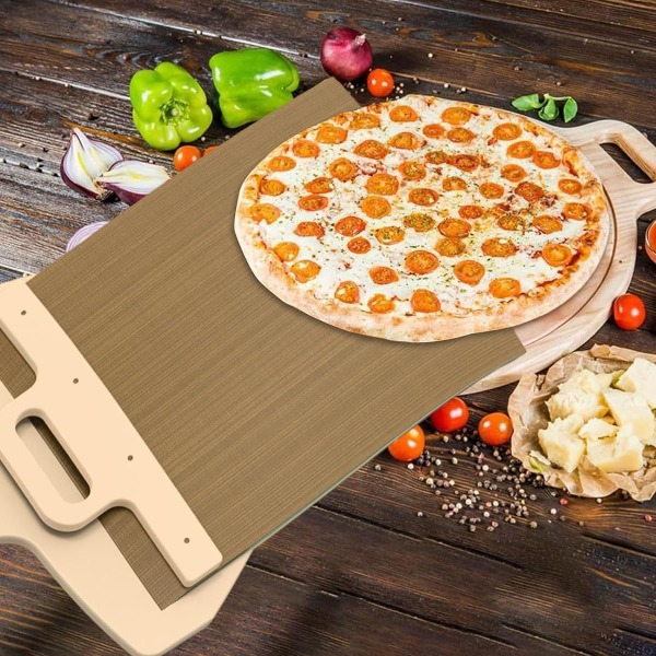 Pizza-skræller Pala Per Pizza Scorrevole Pizza-skræller 58 x 30 cm Stor pizzaspade med sammenklappeligt træhåndtag, Fantastisk værktøj til at lave pizza