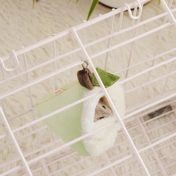 Hamsterpose seng, sukkerflyger gjemmested og liten dyrehengekøye, vintervarm liten kjæledyrseng kos