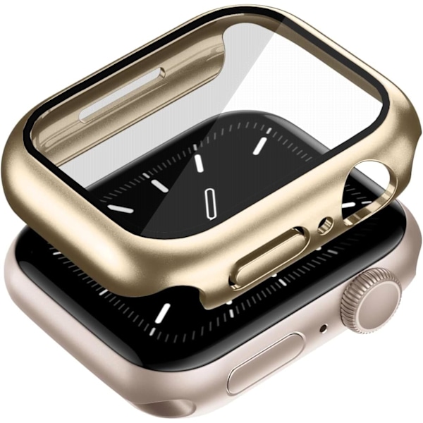 Yhteensopiva Apple Watch Series 10 46mm -kotelon kanssa, jossa on sisäänrakennettu näytönsuoja, erittäin ohut puskurisuoja PC-kovamuovikansi iskunkestävät mattapintaiset lisävarusteet