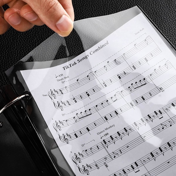 Enkeltsidet Flip Folder Sider (15 stk.) - Marching Band Musical Flip