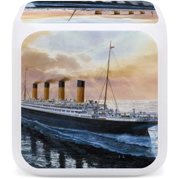 Retro Titanic Känd Gammal Historisk Väckarklocka Hållbar Digital Klocka Multifunktions LED Klocka för Sovrum Hemmakontor Stil Stil