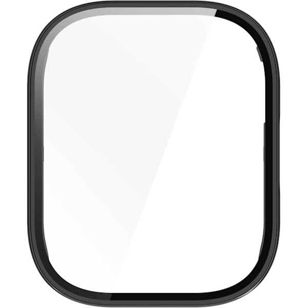 Kompatibel med Redmi Watch 5 Lite Smartwatch Full Coverage PC Skyddsfodral med Härdat Glas Beröringsbar Skärmskydd Smartwatch Tillbehör