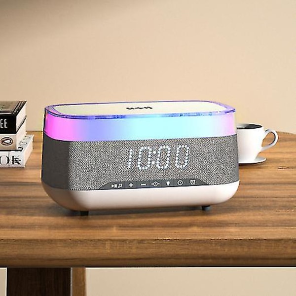 Ny multifunktionell smart Bluetooth-högtalare med trådlös laddare och väckarklocka