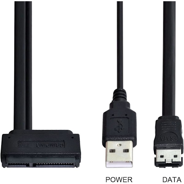 2,5 tums harddisk 22 stift till Edata + USB power 50 cm
