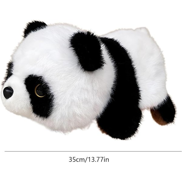 Fylld Panda Bjorn | Vändbar Panda och Röd Panda Dockan | Vändbar Fylld Djur Söta Sensoriska Fidget Leksaker, Soffa Prydnad för Sängbord, Vardagsrum