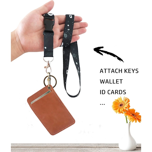 Nyckelband för nycklar Nyckelring Lanyard Premium Mjuk Silkesbred