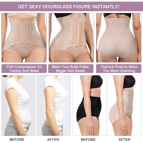 Tummy Control Panties för kvinnor Shapewear Butt Lifter Short High Waist Trainer