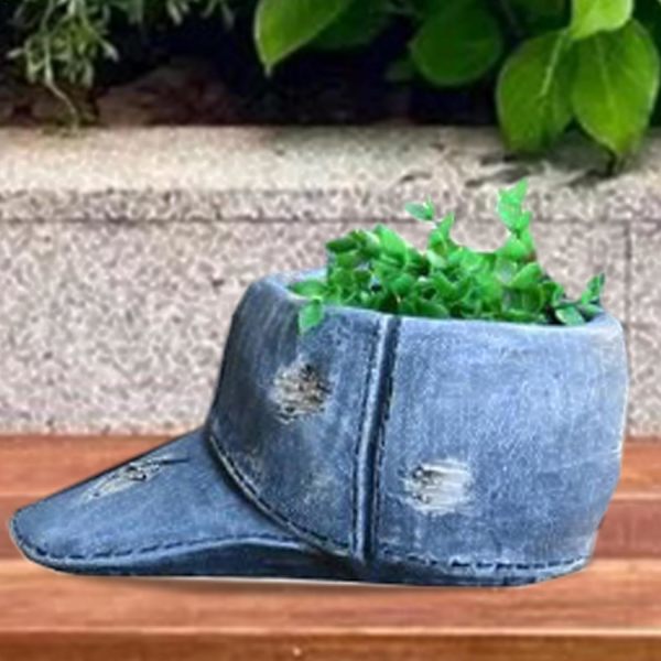 Cowboy-byxor Blomkrukor | Suckulent Blomkruka Prydnader, Kreativa Suckulent Blomkruka Prydnader, Roliga Byxor Bonsai Kruka Harts Blomkruka för Hatt