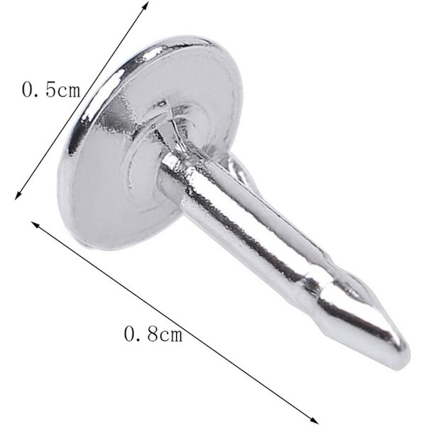 100 par Butterfly Clutch Tie Pins - Metallpinne for håndverk