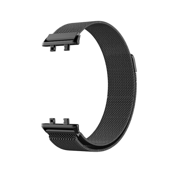 For Oppo Watch 3 Milanese Metal Watch Band i rustfritt stål NNT Black
