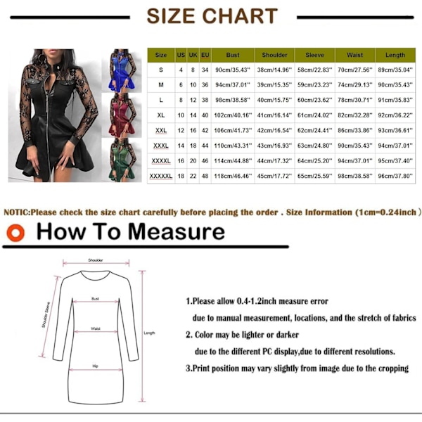 Sexet PU Læder Mesh Lace Mini Kjole - Plus Size Clubwear