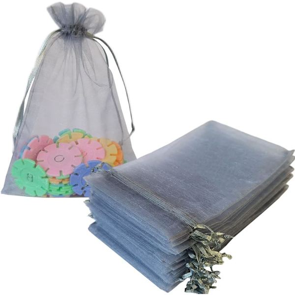 50 st 4x6 tum organza presentpåsar