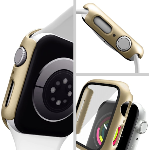 Yhteensopiva Apple Watch Series 10 46mm -kotelon kanssa, jossa on sisäänrakennettu näytönsuoja, erittäin ohut puskurisuoja PC-kovamuovikansi iskunkestävät mattapintaiset lisävarusteet