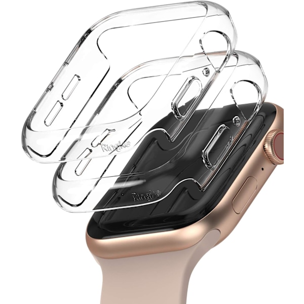 Slim [Anti-Gulningsmaterial / 2-pack] Kompatibel med Apple Watch Series 6, 5, 4, SE (2020), SE (2022) 40mm Skal för Minimalistisk, Solid Skydd för Kvin