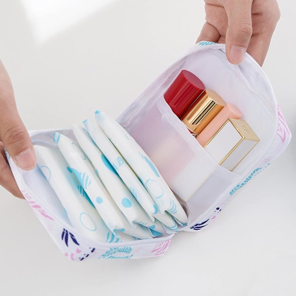 Sanitærbindoppbevaringspose, Menstruasjonskopppose, OWTING 2 stk bærbar