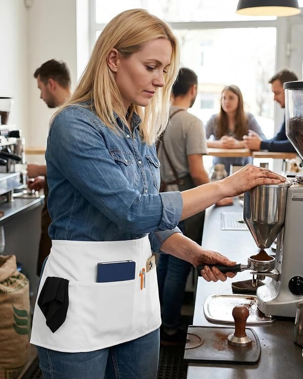 Förkläden med 4 fickor (finns i 3-pack / 7-pack) 23,5'' X 11,5''