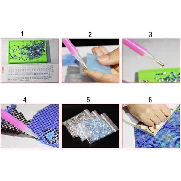5D DIY Diamantmaleri Full Kit - Krystall Rhinestone Broderi