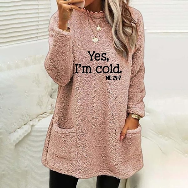 Dame Sherpa Pullover - Oversized Fuzzy Fleece Sweatshirts