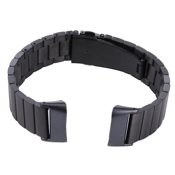 For Fitbit Charge 5 En-perle Stålarmbånd Rem SFC Black