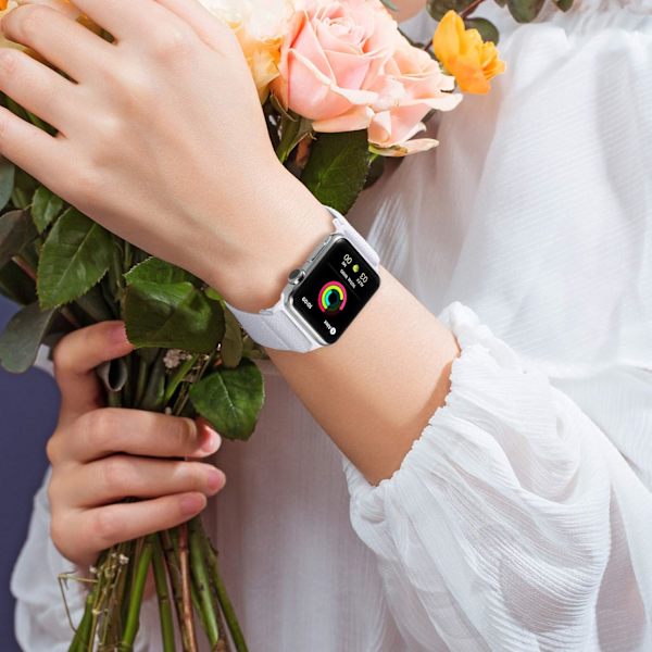 Elastiske nylon solo-reimer som er kompatible med Apple Watch