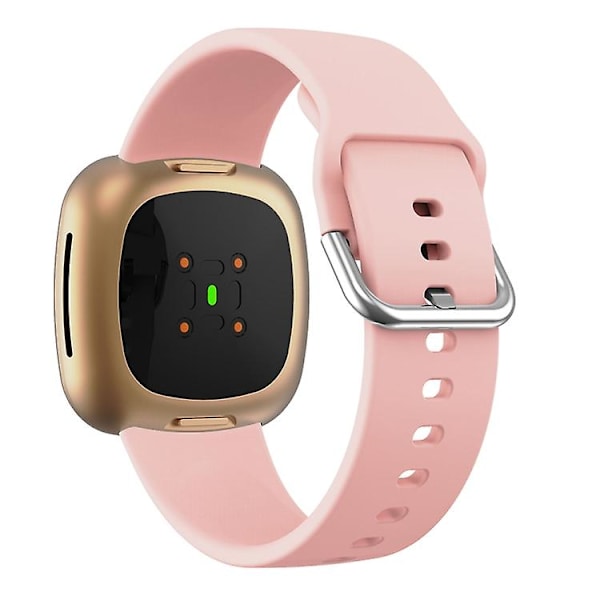 Til Fitbit Versa 3 silikoneurrem SWT Pink