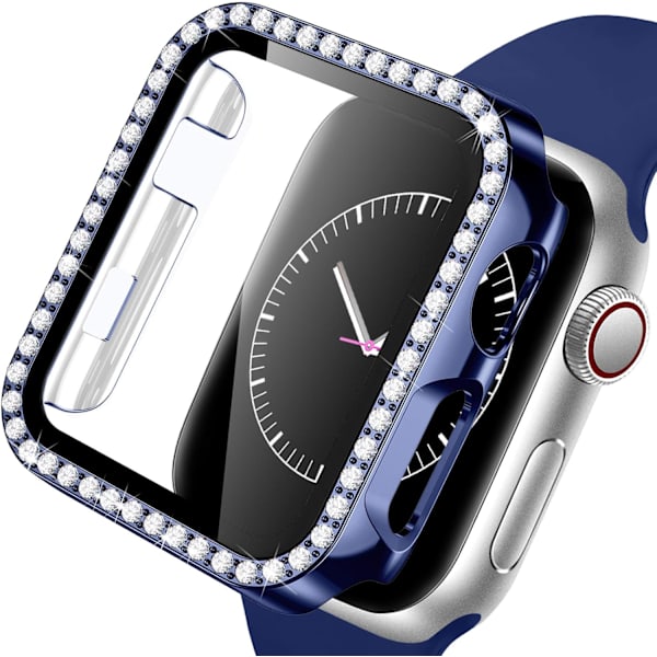 Hårt fodral för Apple Watch 42 mm, Bling Diamonds med skärmskydd