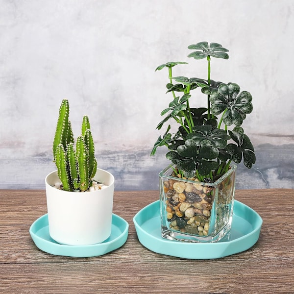 Plantepotteskåle - 10 stk. Drypbakker i plast til blomsterpotter