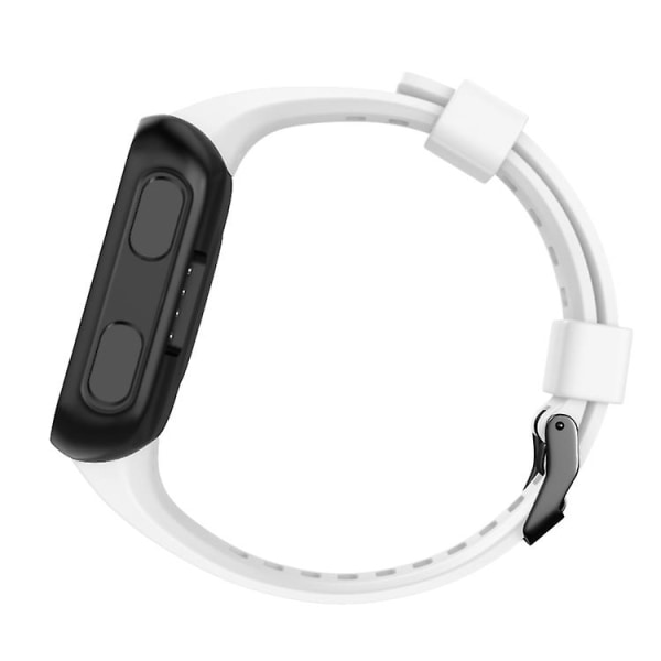 For Garmin Forerunner 35 Sort Spænde Silikone Urrem RML White