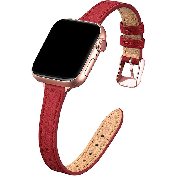 Smala læderremme, der er kompatible med Apple Watch Band 38 mm