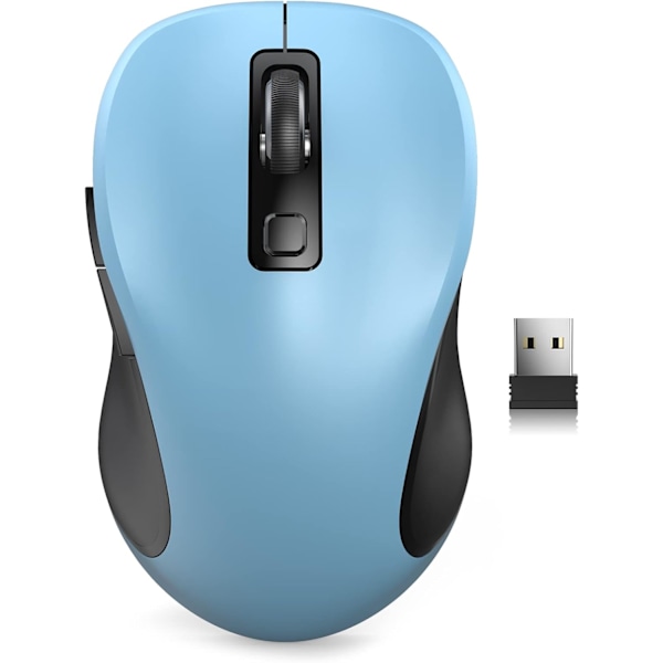 Trådlös mus för bärbar dator. 2,4G Ergonomisk datormus