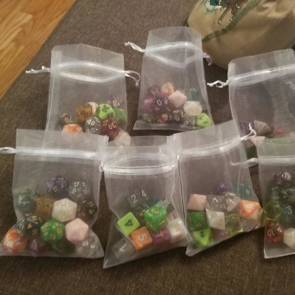 50 st Vita organzapåsar 3x4 tum