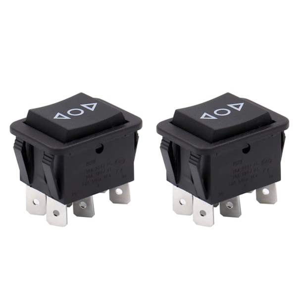 Momentan vippbrytare - 16A DPDT PÅ-AV-PÅ vippbrytare, 2-pack