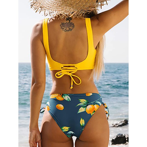 Bikini-sæt med elegant krydset look til kvinder