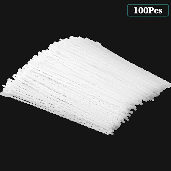 Pärlad kabelbindningsklämma återanvändbar återanvändbar dragkedja justerbar självlåsande nylonkabel dragkedja - 100-pack (10 tum)  10 tum  10 tum  10 tum  10