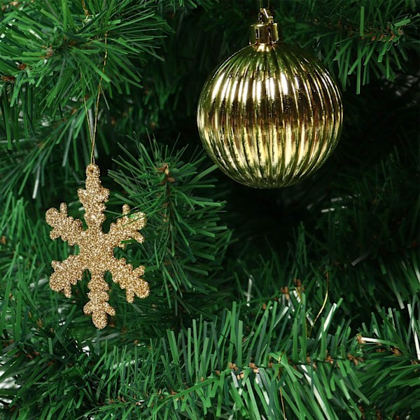 60st Guld Julgranskulor Ornament Set Osplitterbar Jul Bling-Bling