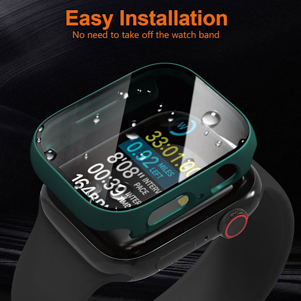 Bumperfodral med skärmskydd för Apple Watch 44 mm