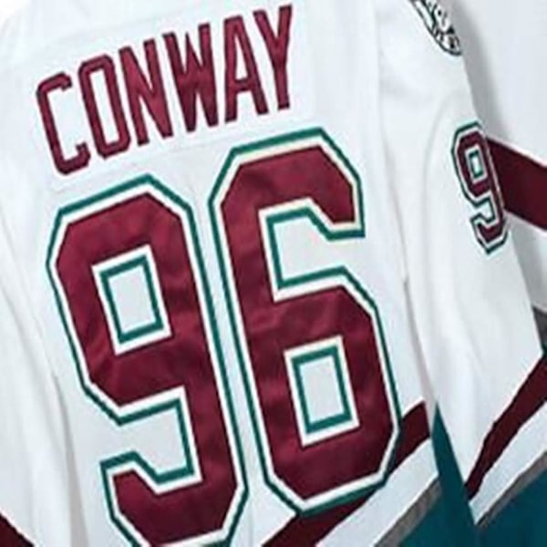 Charlie Conway #96 Mighty Ducks filmhockeytrøye NHL herretroye pustende langarmet T-skjorte