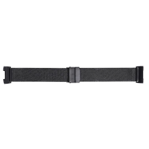 For Fitbit Charge 4 Dobbelt Forsikringsspændemilansk Urrem FDT Black