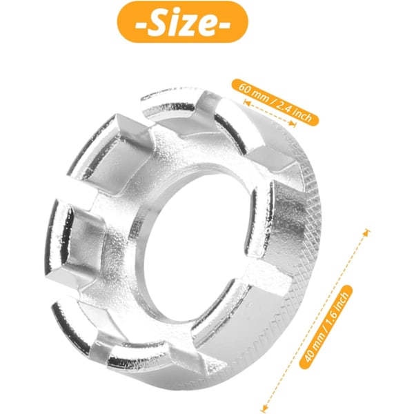 Cykeleger Nøgle - 8 Vejs Fælg Justeringsværktøj