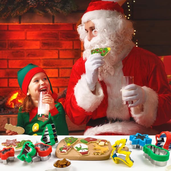 Julekakeutstikkere 8 stk (Medium), Sandwichkutter og forsegler, Kakeutstikkere Juleformer Medium 8 stk