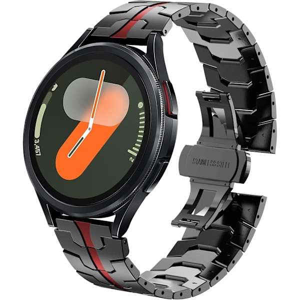 för Galaxy Watch 7 6 5 4 Band Watch 6 Classic Bands 47mm 5 Pro Galaxy Watch 4 Classic/FE 45mm 43mm 44mm 40mm 46mm 42mm Män 20mm Rostfritt Stål