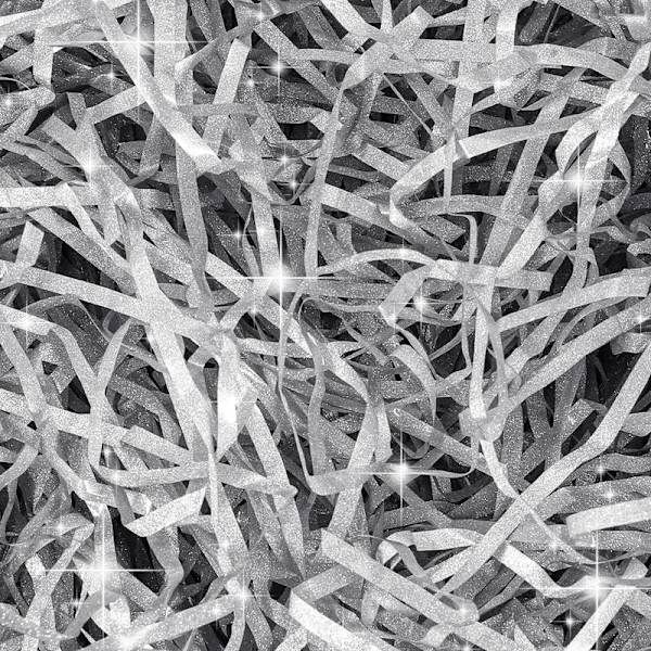 Silver Shredded Tissue Papers: Presentförpackningsmaterial