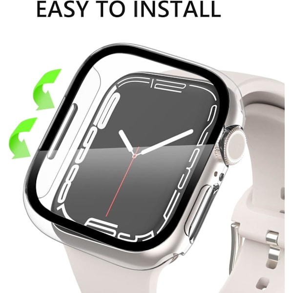 4-pak til Apple Watch Case Series 9 Series 8 Series 7 41mm, iWatch