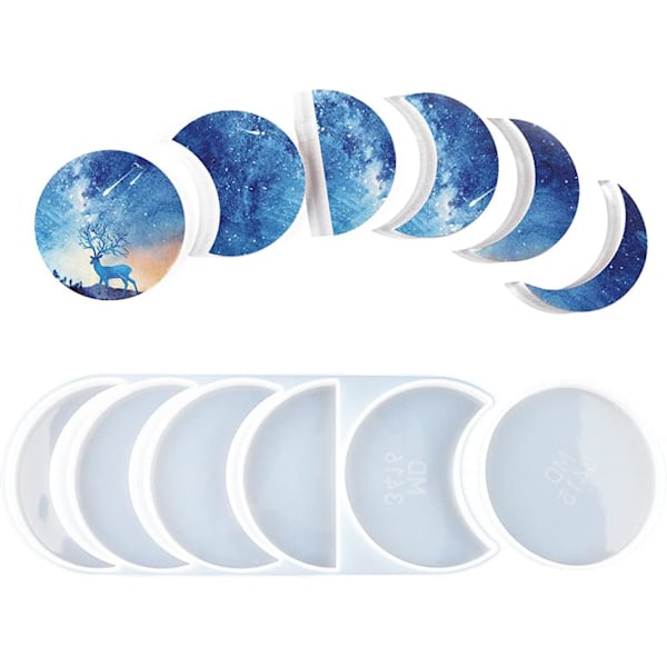 Lunar Eclipse Form - Resin Planet Vedhæng og Form