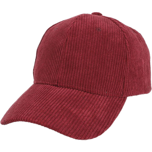 Unisex Sommer Solid Baseball Caps Corduroy Justerbar Hat Visors