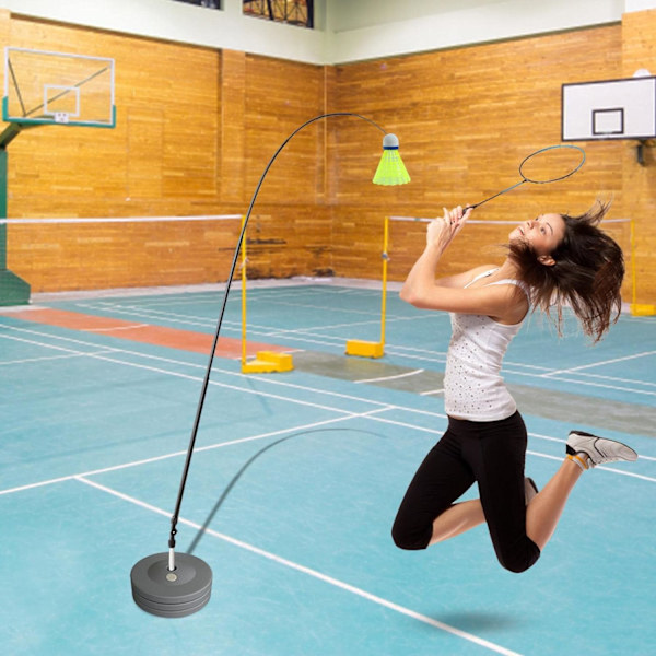 Badminton träningsverktyg Badminton träningshjälpmedel Singel badminton träningsutrustning Justerbar badminton träningsutrustning för badmintonlärlingar