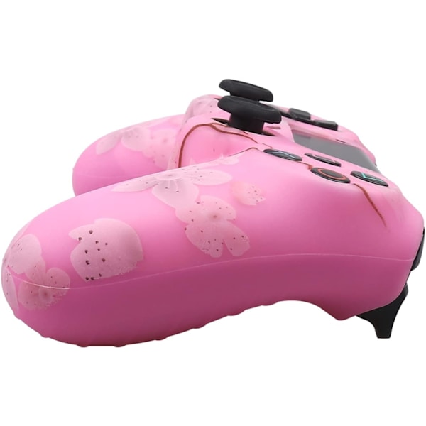 Ps4 Sakura silikone controller-skins med 8 tommelfingergreb
