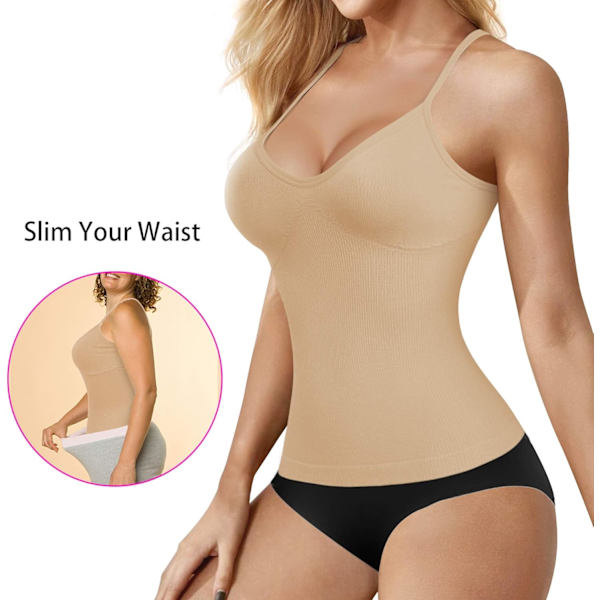 Shapewear-toppar för kvinnor, magkontroll, formande camisole, sömlös kropp