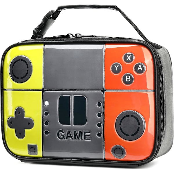 Pojkar Lunchbox Barnspel Lunchväska Isolerad Lunchbox Läderspel